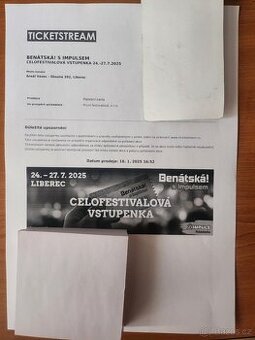 Benátská Noc 2025 - Celofestivalová vstupenka