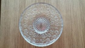 Skleněný podnos se vzorem květin