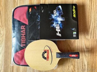 Tibhar devil carbon, andro hero HD, pouzdro, stolní tenis