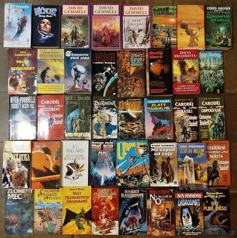 40 knih FANTASY (Gemmel, Harrison, Simmons) - za 25 Kč