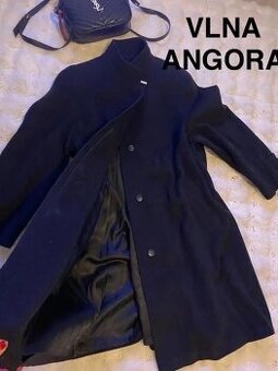 Kasmirovy vlneny kabat sngora cerny damsky 42