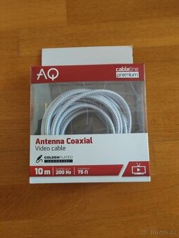 Anténní kabel AQ Cableline Premium 10m, pozlacené konektory