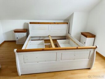 Celomasivní luxusní venkovská ložnice ROMERO se šuplíky