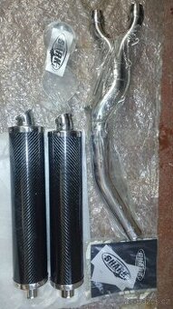 Shark dvojitá koncovka vyfuku karbon