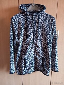 Dámská plyšová mikina s kapucí vel.: L, nová