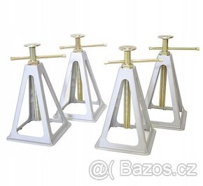 Sada 4 kusů hliníkových podpěr pod karavan apod. (3600 kg)