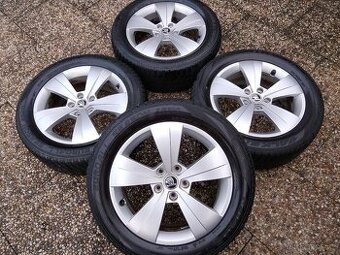 Zimní alu disky originál Škoda Superb III 5x112 R17 Triton