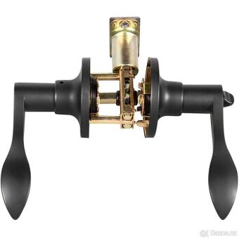 Set černých klik se zámkem, klíčky