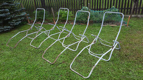 Zahradní lehátko sklopné - konstrukce 4 ks