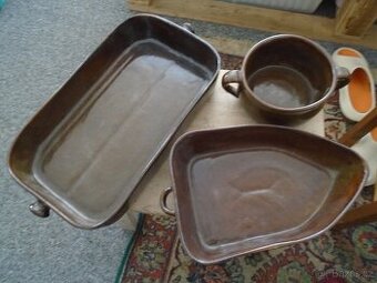 2x Keramické pekáče, kastrůlek. Nové.