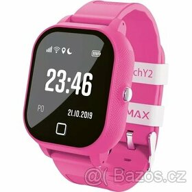 Chytré dětské sledovací hodinky Lamax Watch Y2 GPS růžové