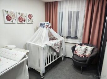 Dětská postýlka Trama Inova 120x60 white včetně matrace