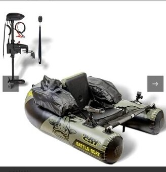 Belly boat  Black cat + motor