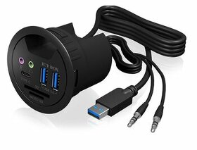 Stolní USB Hub se čtečkou SD/microSD, USB-C, USB 3.0 - 1