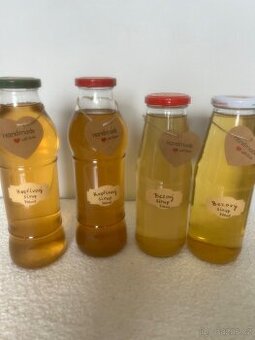 Kopřivový, bezový a lípovy sirup 0,7 l