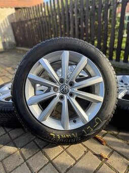 ORIGINÁL Alu Volkswagen Merano R16, 5x100 - TOP STAV