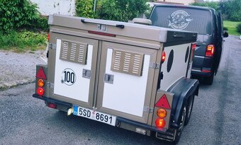 Vozik na psy WT Metall 4 box royal
