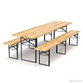 Nový pivní set 217 cm z jedle
