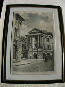 Obraz Praha aquarel - signován