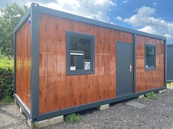 Obytný kontejner 3x7 m s plechovými vraty