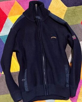 PAUL SHARK SILNÝ PÁNSKÝ LUXUSNÍ SVETR XL -XXL (BAVLNA-VLNA)