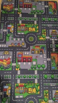 Dětský hrací koberec, boustranný, 165x98