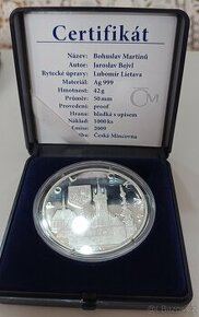Stříbrná medaile 42g 2009 Proof město Polička