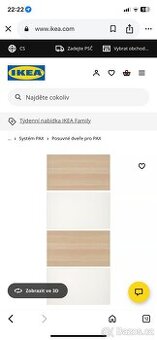 Zrcadlové panely pro posuvný rám dveří skříně ikea pax