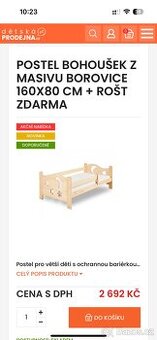 2ks dětské postýlky