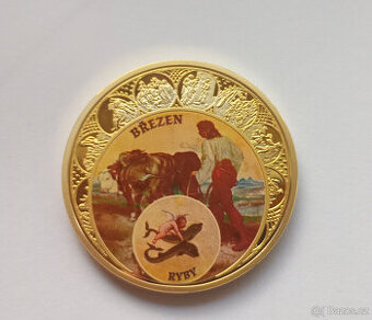 Staroměstský orloj – pamětní medaile Au 999 – Proof