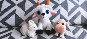 3 x PLYŠÁK - KOZLÍK + KRÁLÍČEK + HROŠÍK