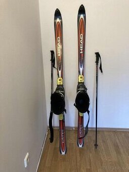 SET lyže Head 170cm+ lyžáky 41,5 + hůlky