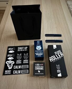 ANGRY BEARDS beard roller + další pánská kosmetika