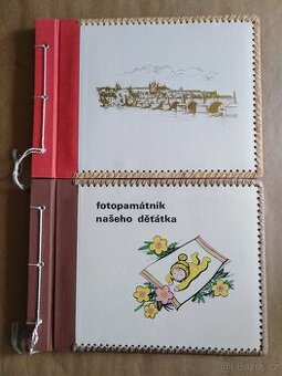 Starší fotoalbum - 2 x - nepoužité