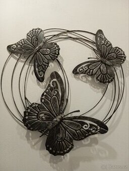 Dekorace na zeď kovová ruční prace.Pouze osobní odběr 