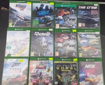 Závodni hry na xbox one kus 350kc