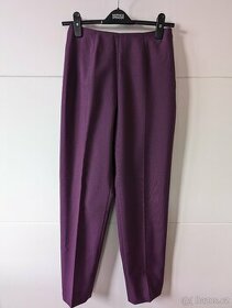 NOVÉ Dámské fialové společenské kalhoty