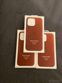 Apple Leather Case iPhone 14 Pro Max - Umber - 1