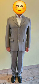 Pánský oblek - šedý - 1