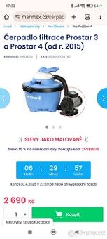 Prodám čerpadlo k bazénu