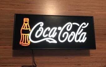 Světelná reklama Coca cola