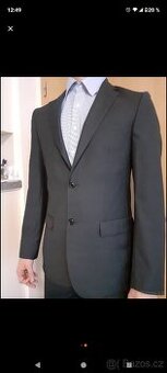 Pánský tmavěmodry/šedý oblek Sartoriale