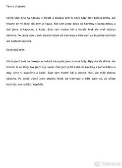 Korektůra a přepis českých textů