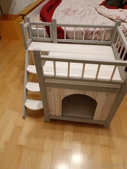 Domeček pro psa/kočku Petsfit – se schůdky a terasou