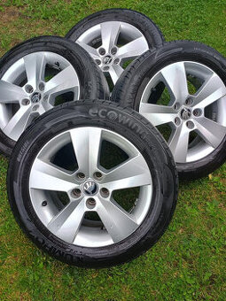 Alu 15" 5x100, Škoda + letní 185/60 r15, fabia 3