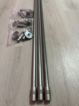 Záclonové tyče/garnýže (3x)