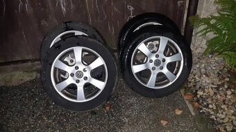 Prodám alu kola 5x112 pneu 205/55/16 letní nebo vyměním