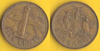 Mince Barbados 5 centů 1979