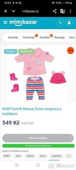 Oblečení baby born