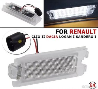 Nove podsvetleni SPZ Clio, Dacia, Sandero